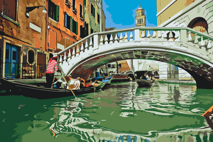Paint by Numbers - Gondoltur i Venedig 3