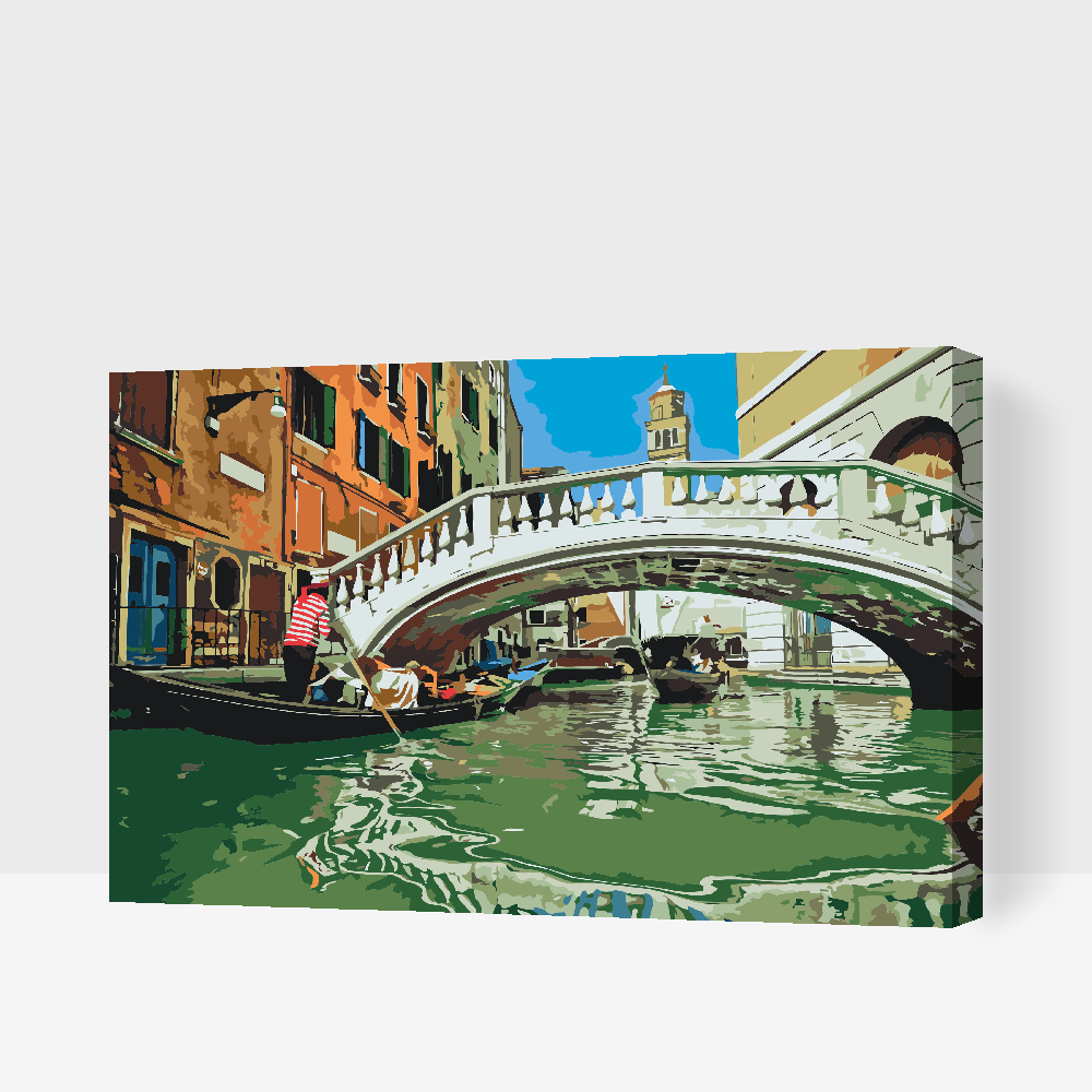Paint by Numbers - Gondoltur i Venedig 3