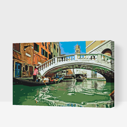 Paint by Numbers - Gondoltur i Venedig 3