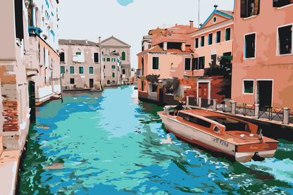 Paint by Numbers - Sejlads i Venedig