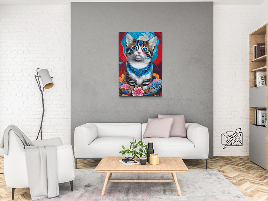 Paint by Numbers - Killing omgivet af blomster