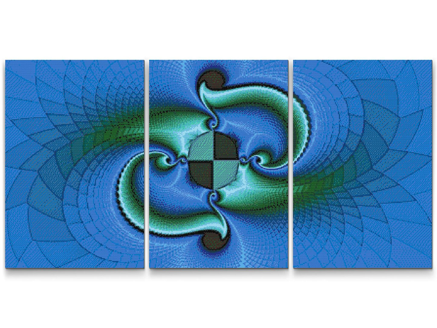 Diamond Painting - Abstrakt design (sæt af 3)