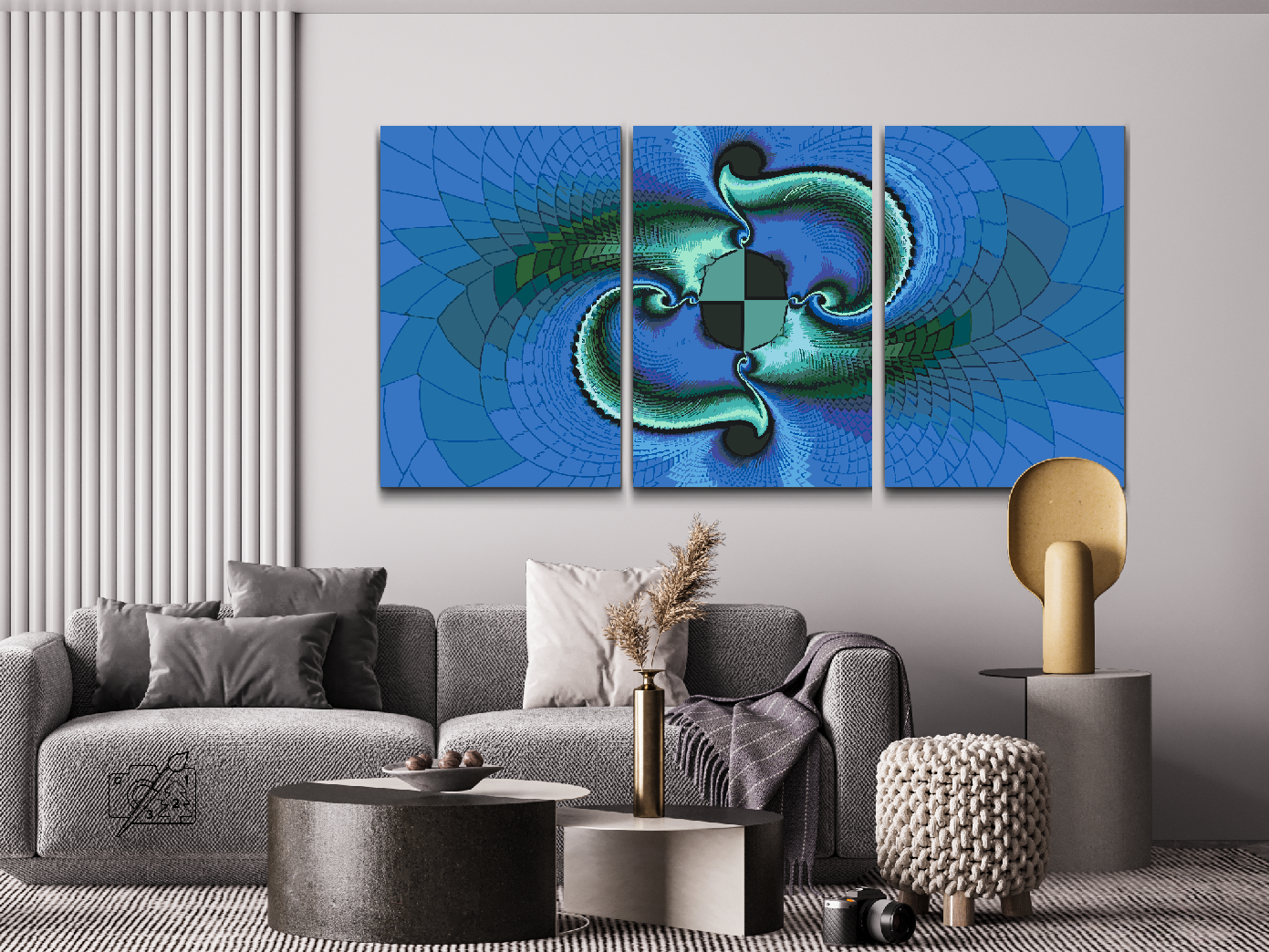 Paint by Numbers - Abstrakt design (sæt af 3)