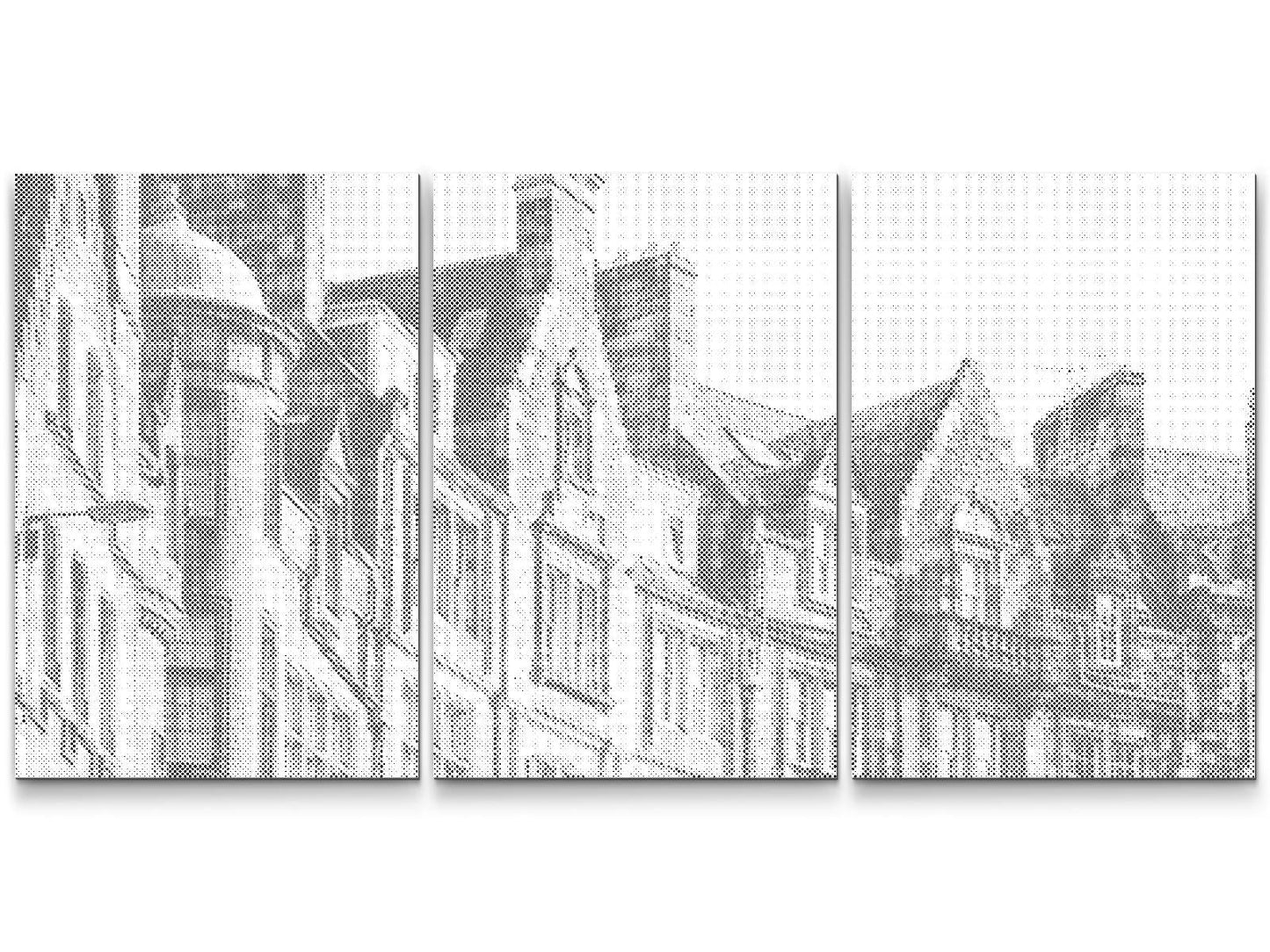 Mal-med-prikker -  Hjem i Edinburgh (sæt af 3)