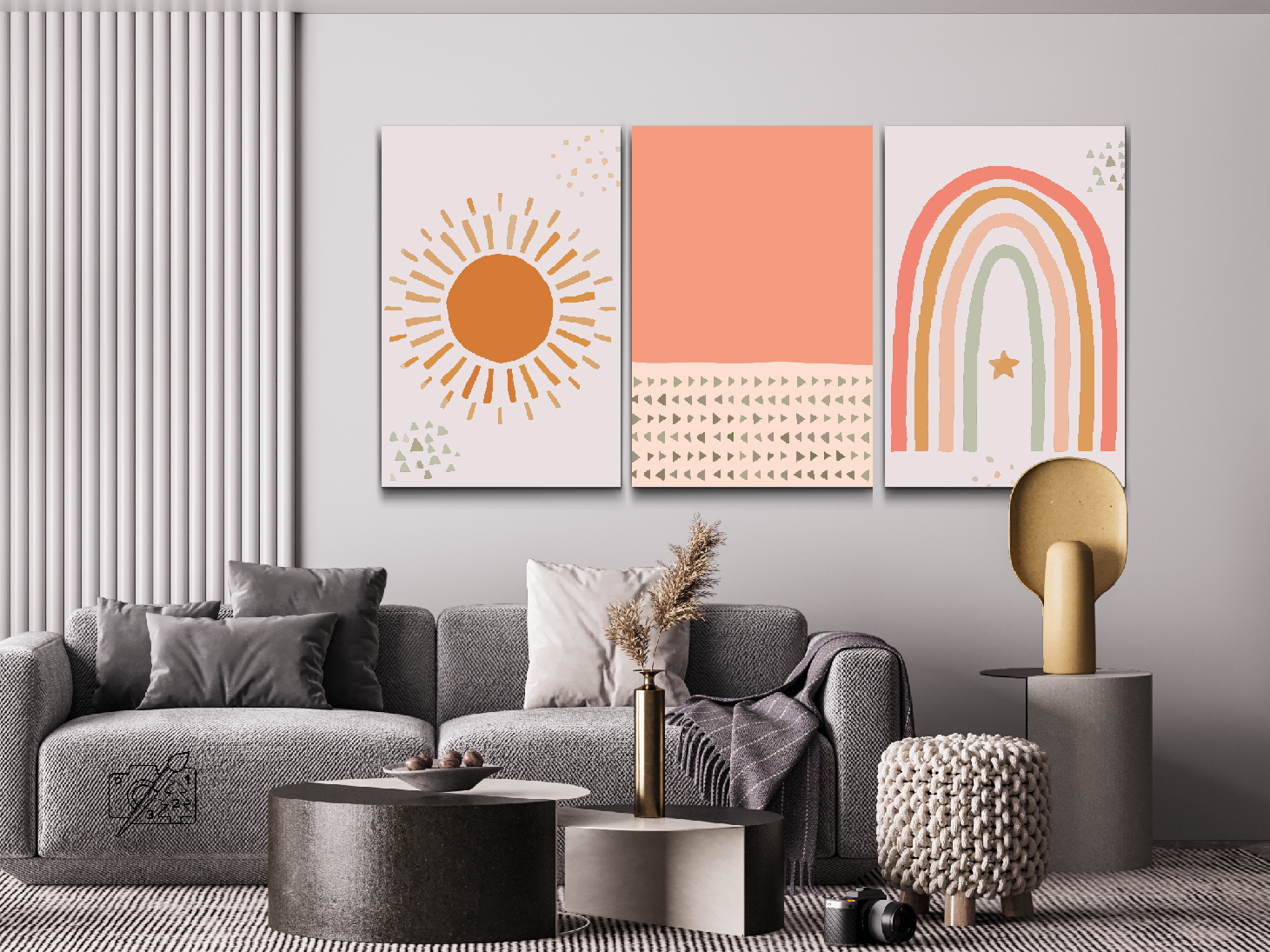 Paint by Numbers - Boho (sæt af 3)
