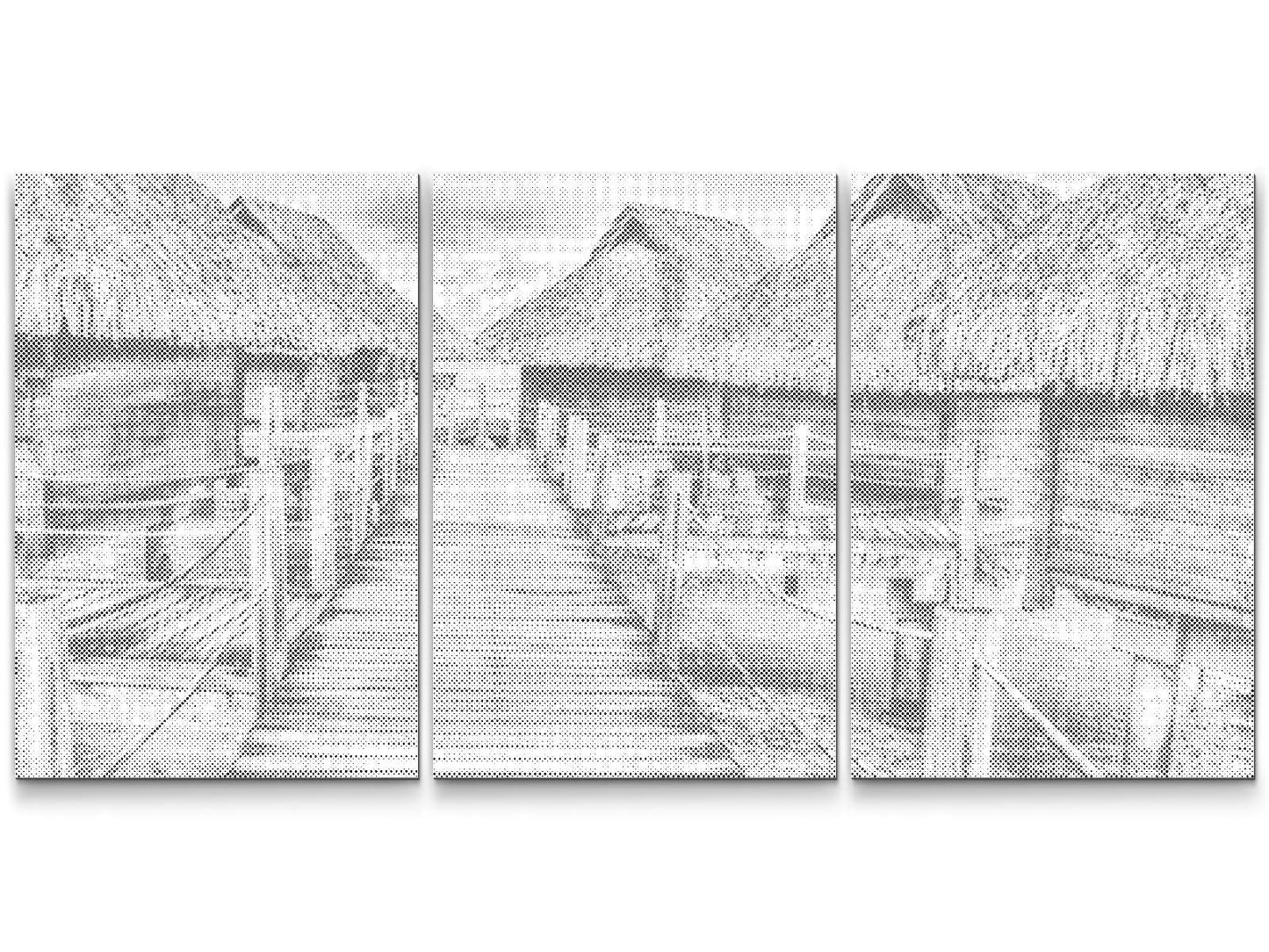 Mal-med-prikker -  Bora Bora (sæt af 3)