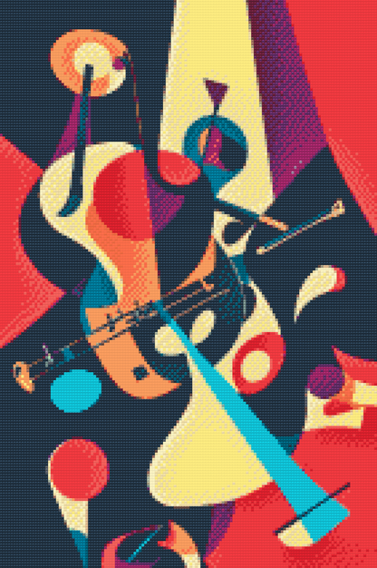 Diamond Painting - Musik i maleriet