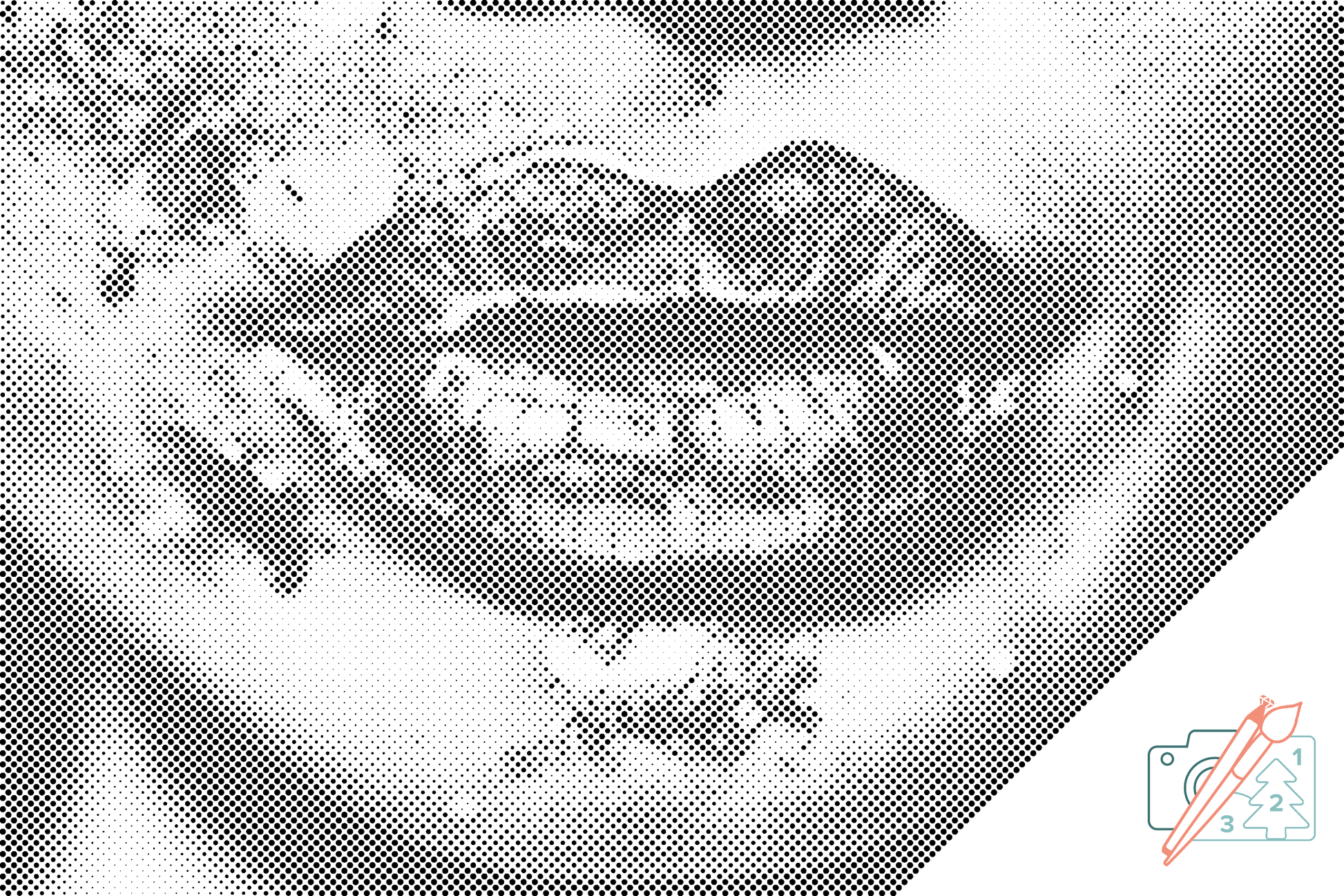 Mal-med-prikker -  Lips 2