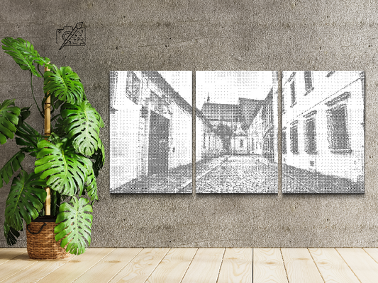 Historisk Centrum i Bratislava (sæt af 3)