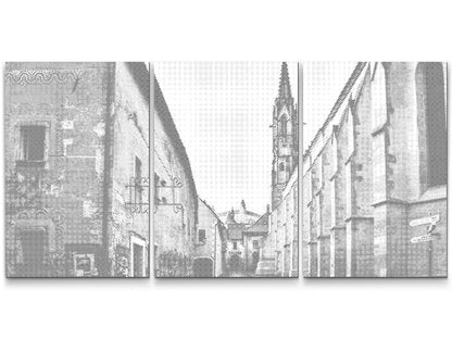 Mal-med-prikker -  Bratislavas historiske centrum 2 (sæt af 3)
