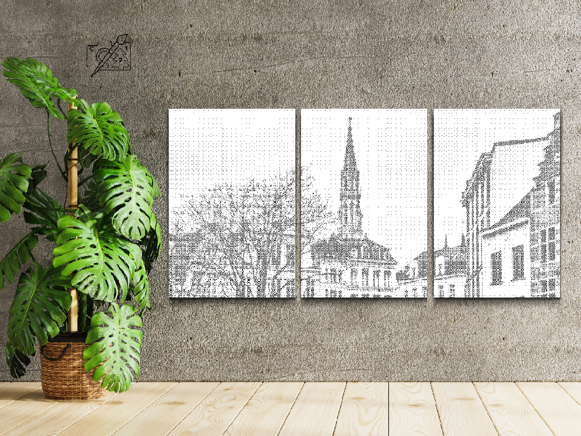 Historisk Rådhus (sæt af 3)