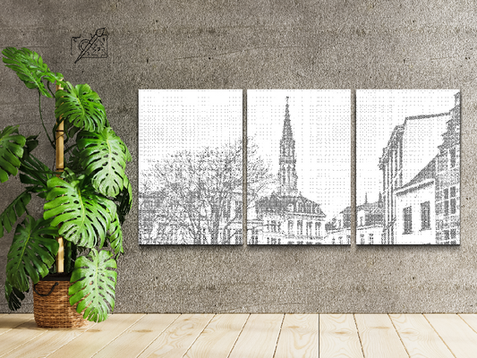 Historisk Rådhus (sæt af 3)