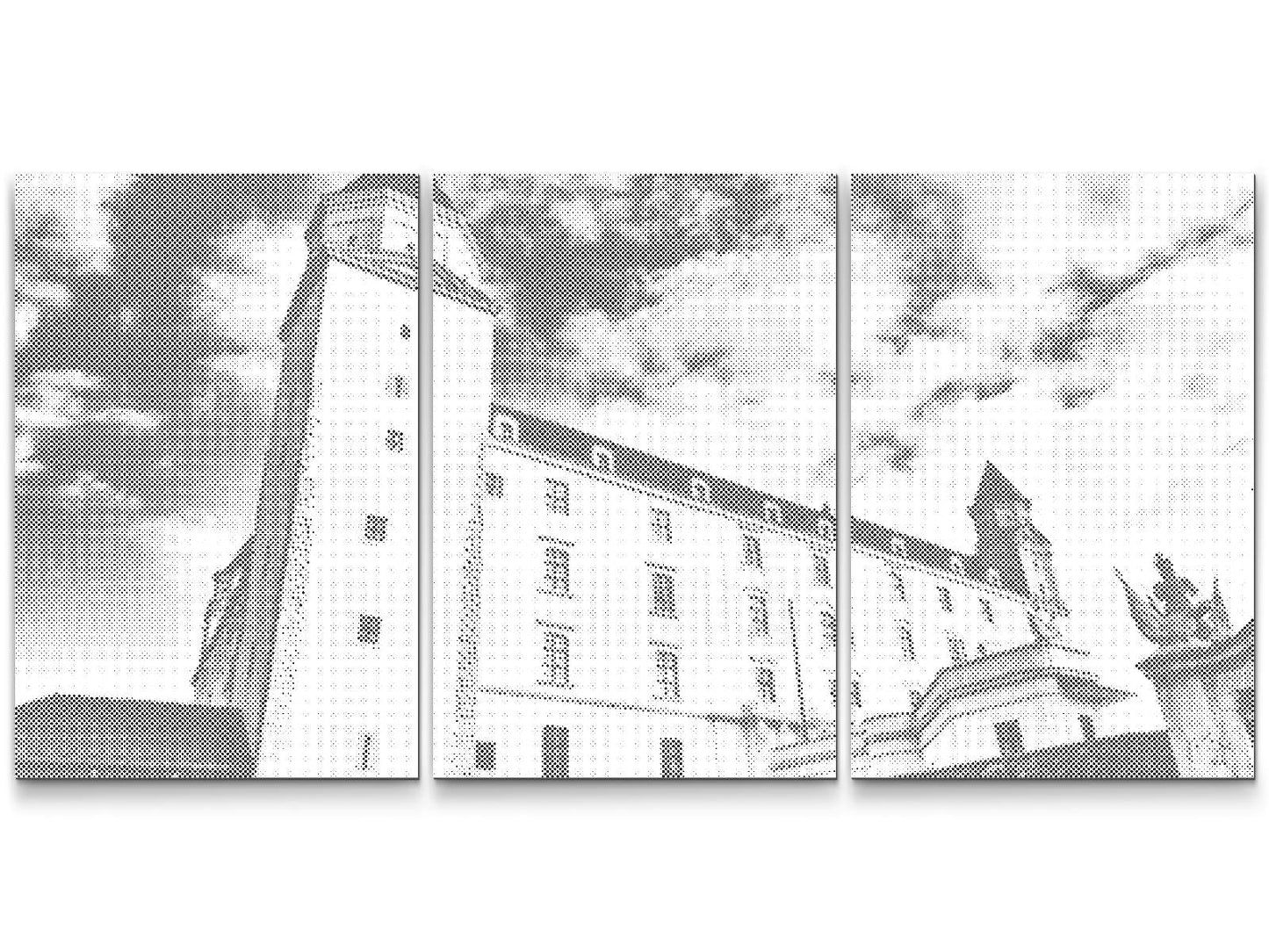 Mal-med-prikker -  Bratislava slot 2 (sæt af 3)