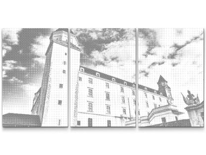 Mal-med-prikker -  Bratislava slot 2 (sæt af 3)
