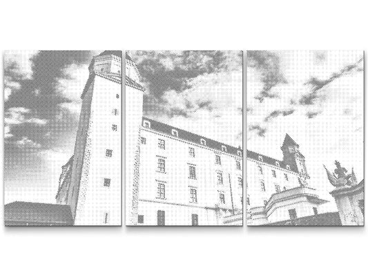Mal-med-prikker -  Bratislava slot 2 (sæt af 3)