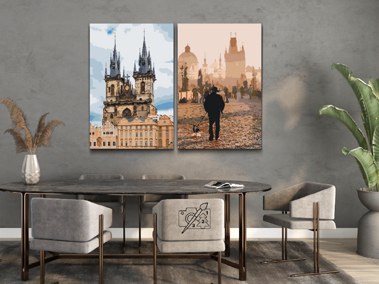 Paint by Numbers - Prag-mængden (mængde af 2)