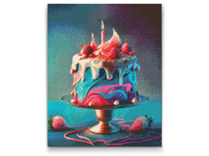 Diamond Painting - Fødselsdagskage