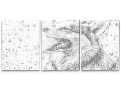 Mal-med-prikker -  Corgi (sæt af 3)