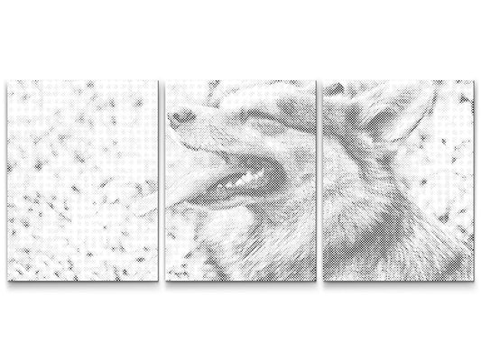 Mal-med-prikker -  Corgi (sæt af 3)