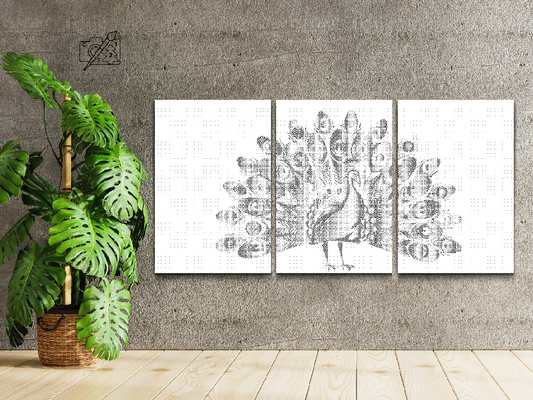 Stolt Påfugl (sæt af 3)