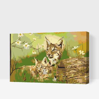 Paint by Numbers - Vilde katte i naturen