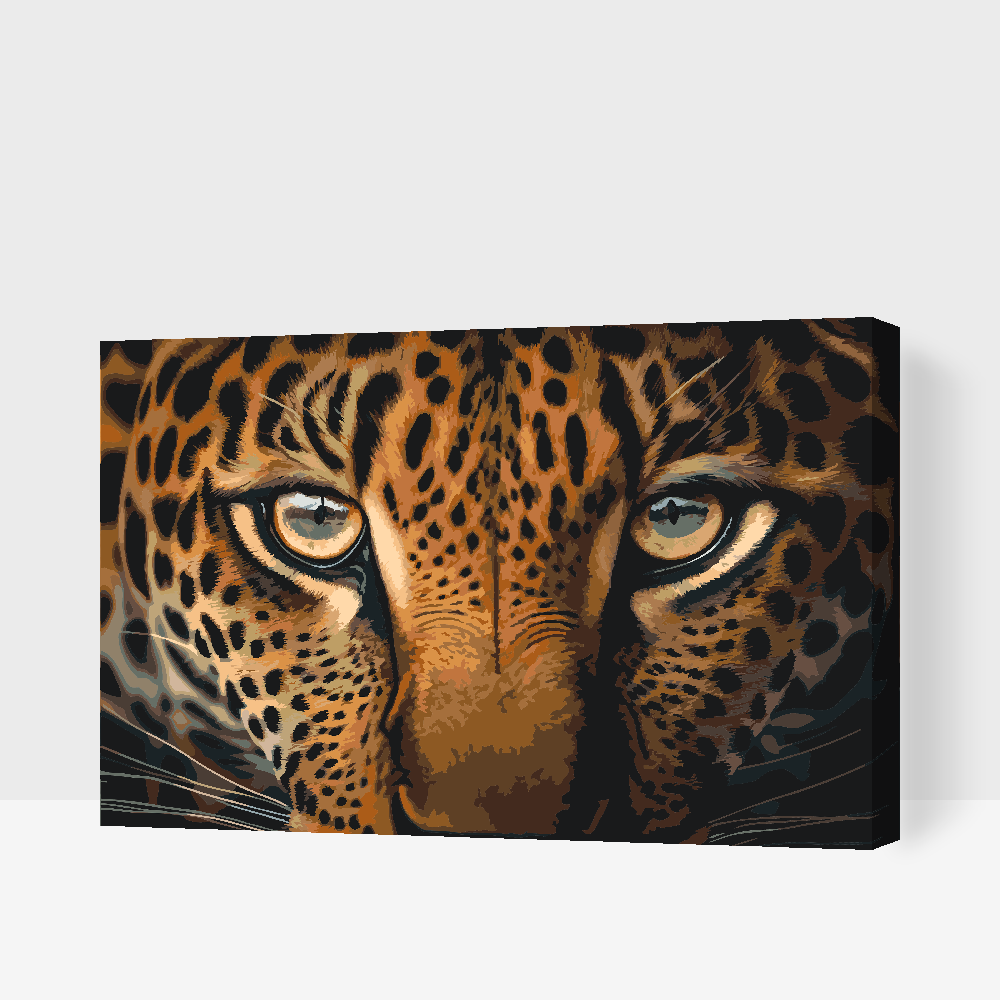 Paint by Numbers - Leopard tæt på
