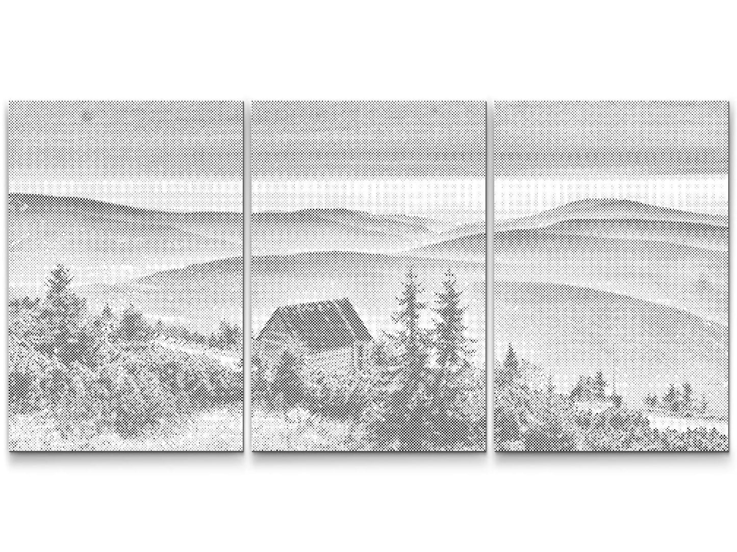 Mal-med-prikker -  Krkonoše-bjergene (sæt af 3)