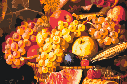 Paint by Numbers - Kurv fuld af frugt