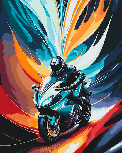 Paint by Numbers - Passion for motorcykler