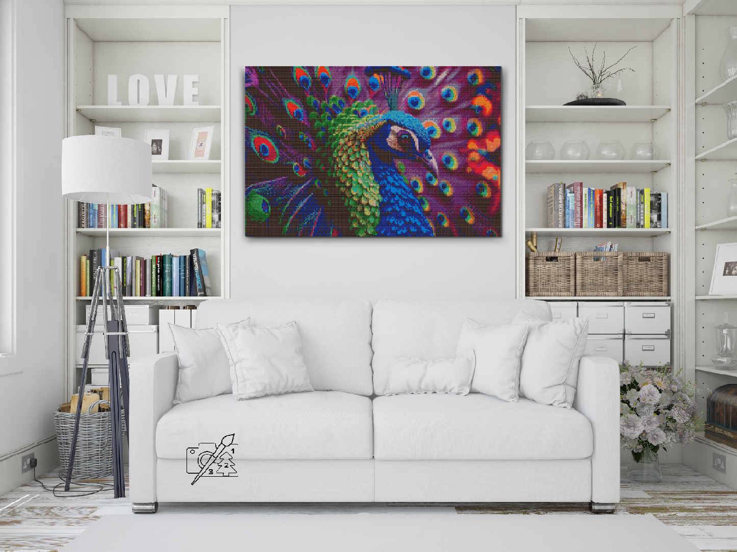 Diamond Painting - Indsk påfugl