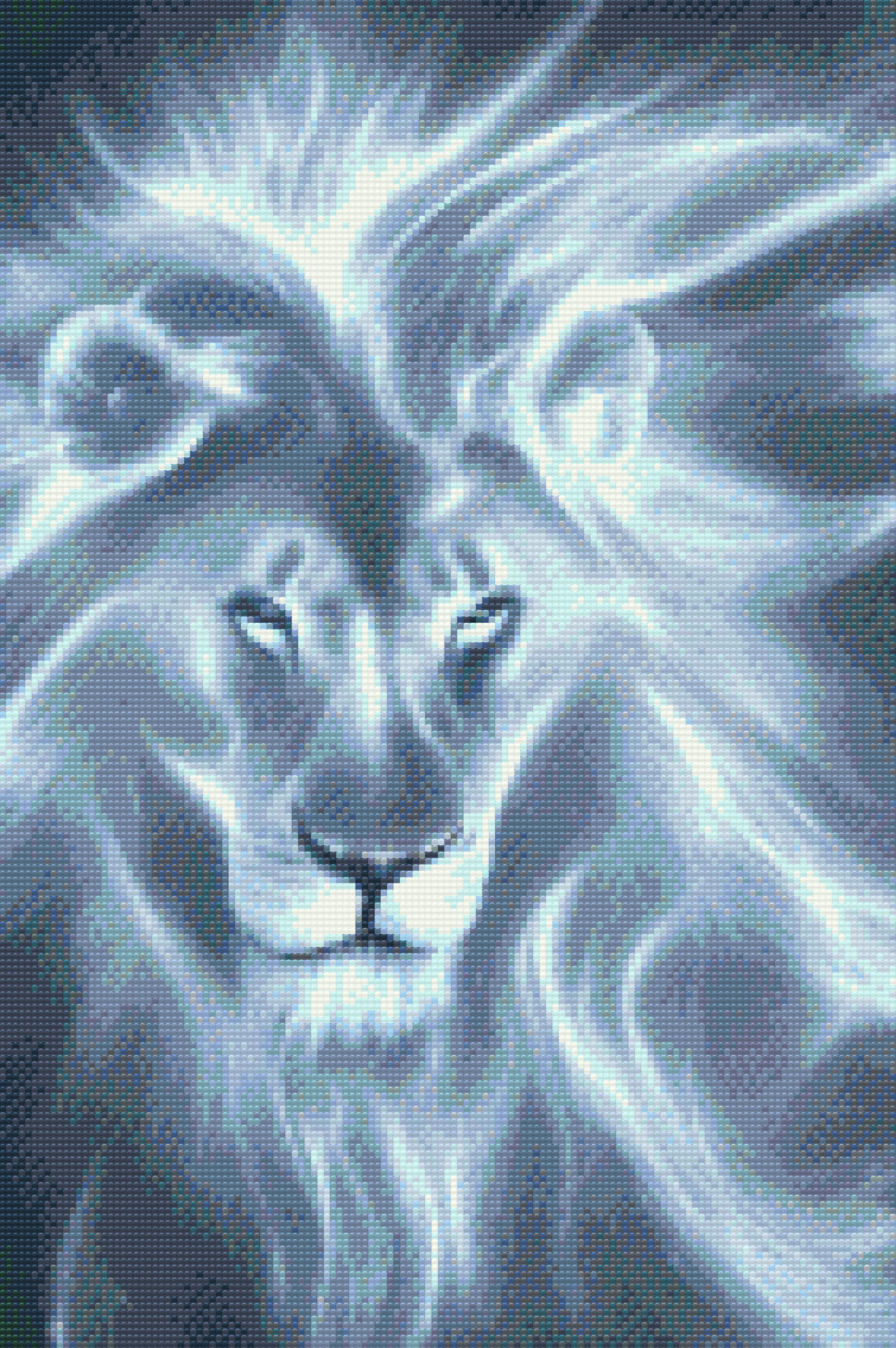 Diamond Painting - Blå løve