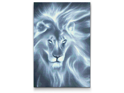 Diamond Painting - Blå løve