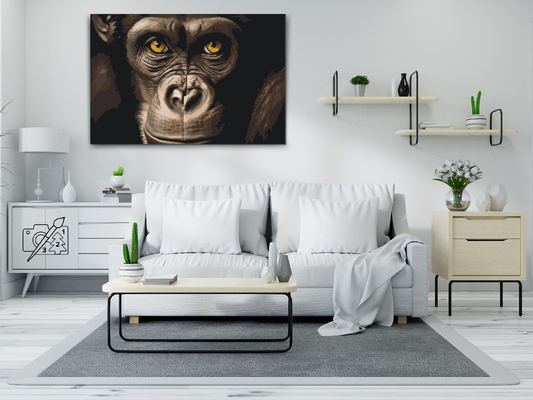 Paint by Numbers - Chimpanse tæt på