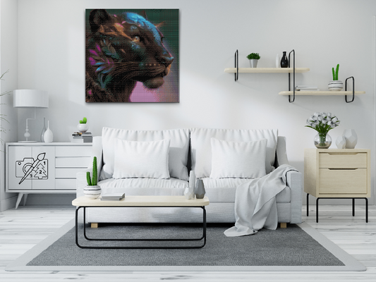 Diamond Painting - Sort puma
