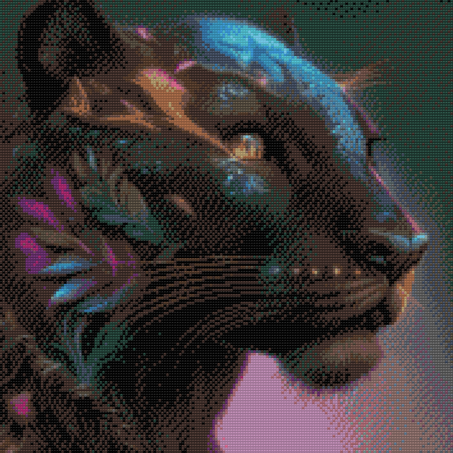 Diamond Painting - Sort puma