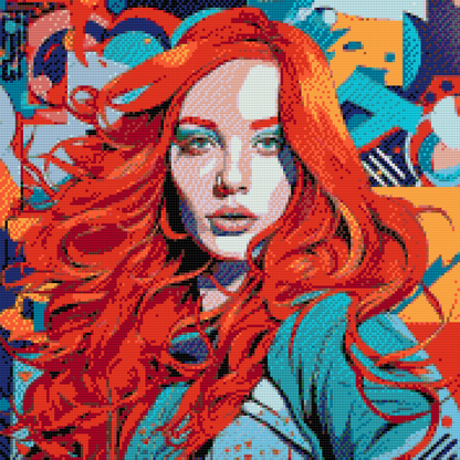 Diamond Painting - Sanselig rødhåret