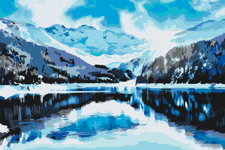 Paint by Numbers - Swiss Alp