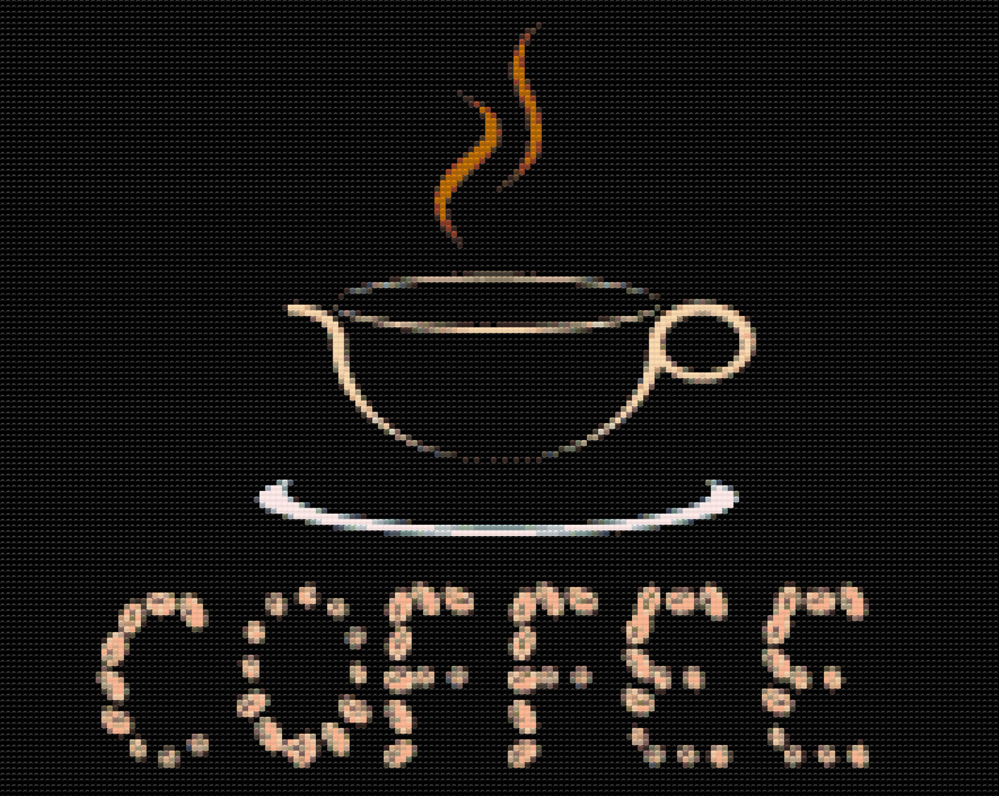 Diamond Painting - Kaffebønnestavning