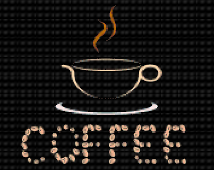 Diamond Painting - Kaffebønnestavning