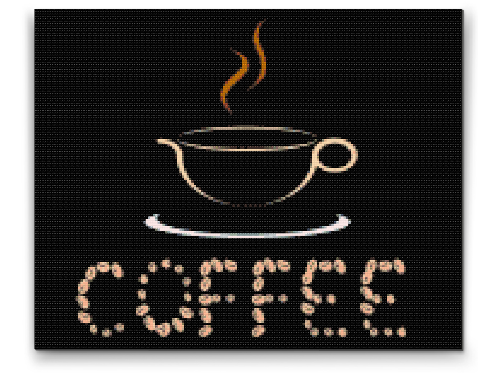 Diamond Painting - Kaffebønnestavning