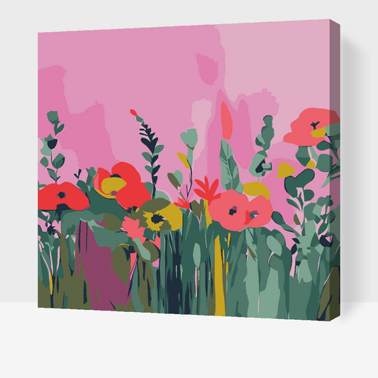 Paint by Numbers - Abstrakte valmuer