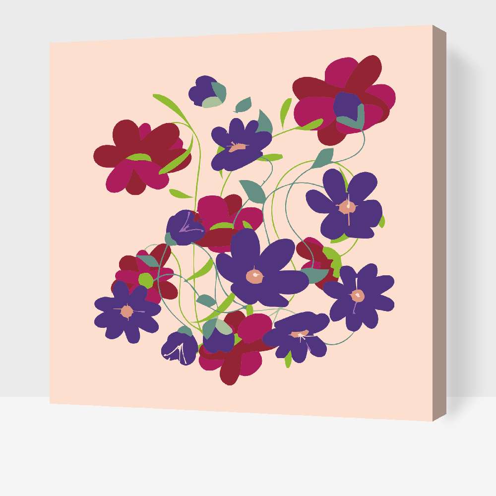 Paint by Numbers - Forårsblomster