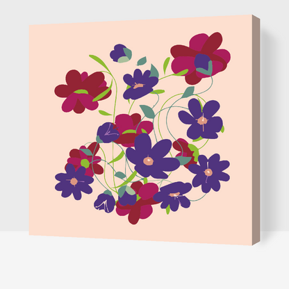 Paint by Numbers - Forårsblomster