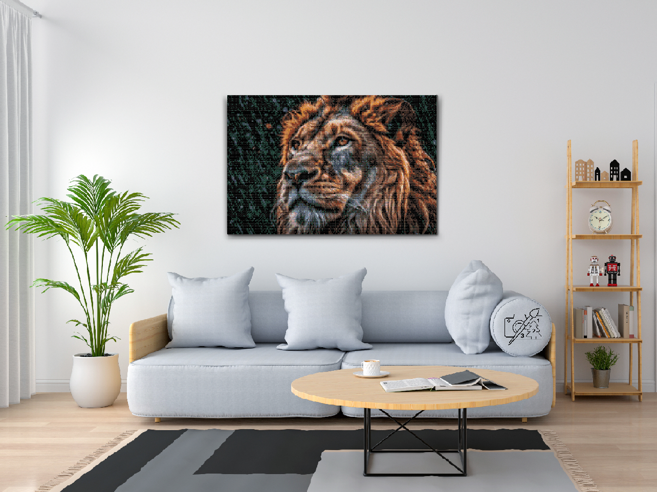 Diamond Painting - Løve i regnen