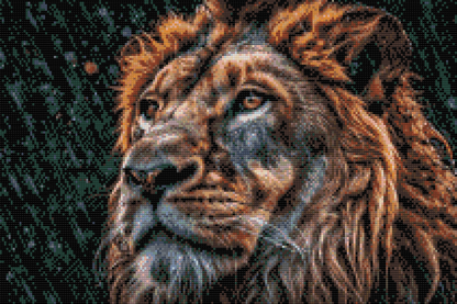 Diamond Painting - Løve i regnen
