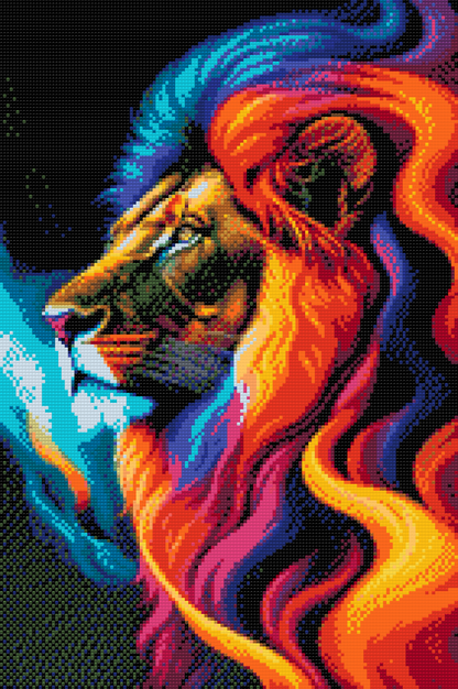 Diamond Painting - Majestætisk løve