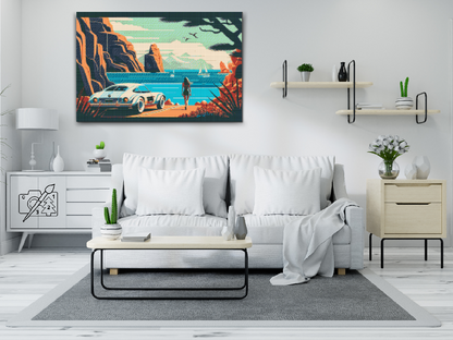 Diamond Painting - Fart på stranden