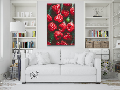 Diamond Painting - Saftige hindbær