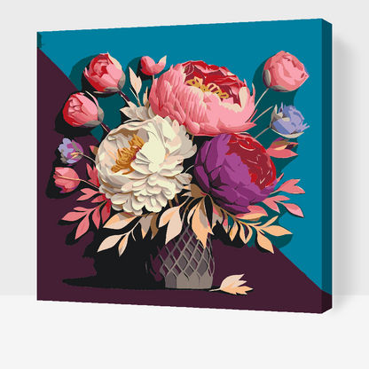 Paint by Numbers - Buket pæoner
