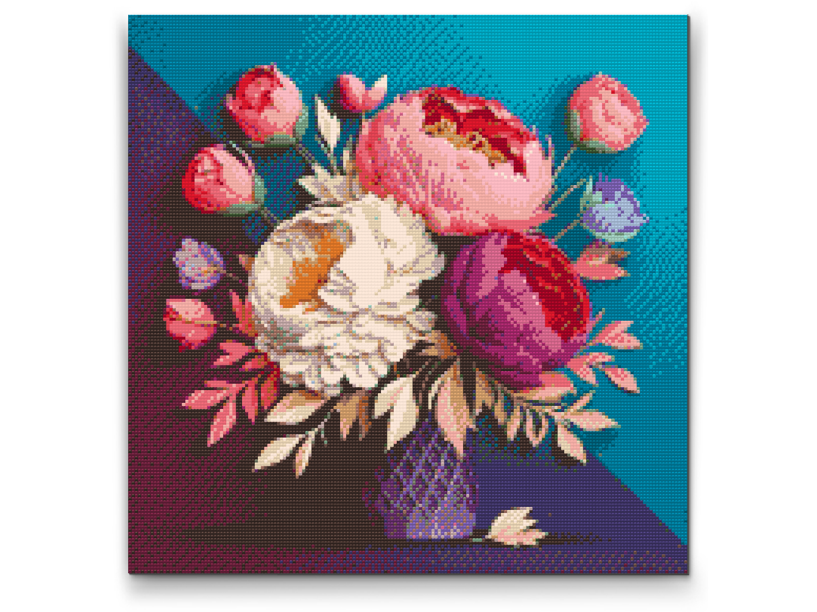 Diamond Painting - Buket pæoner